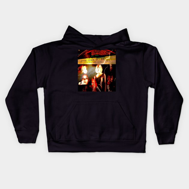 Mystic Demon Killer lightning Kids Hoodie by Fussell Films